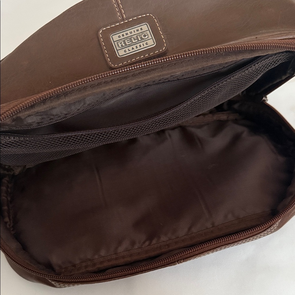 Relic Dark Brown Toiletry Bag for Men - Picture 2 of 6
